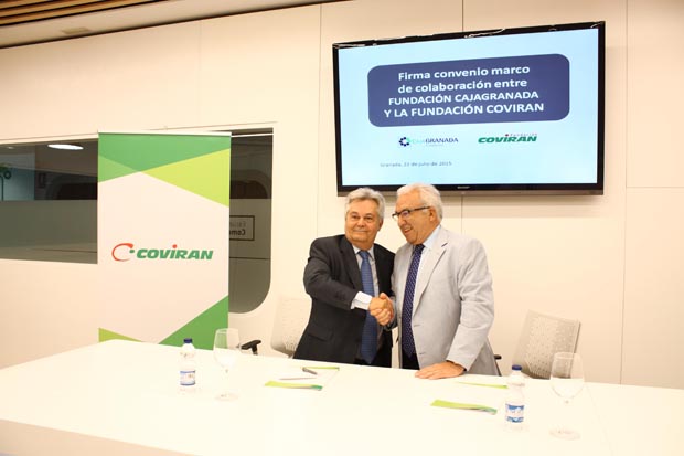 El Presidente de CajaGranada y el Presidente de la Fundación Covirán