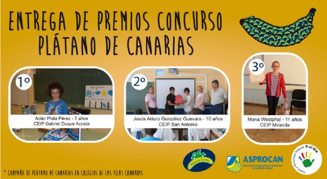 Entrega de premios Concurso de Collage Infantil de Plátano de Canarias.