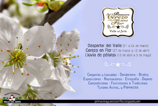 Programa Valle del Jerte 2015 Primavera en Flor