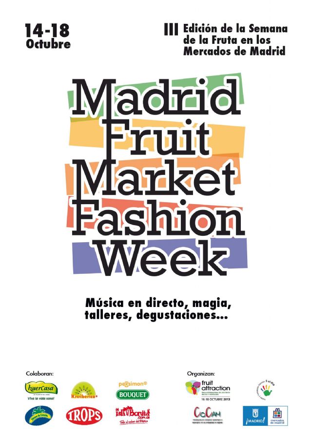 Cartel de la Madrid Fruit Market Fashion 2014