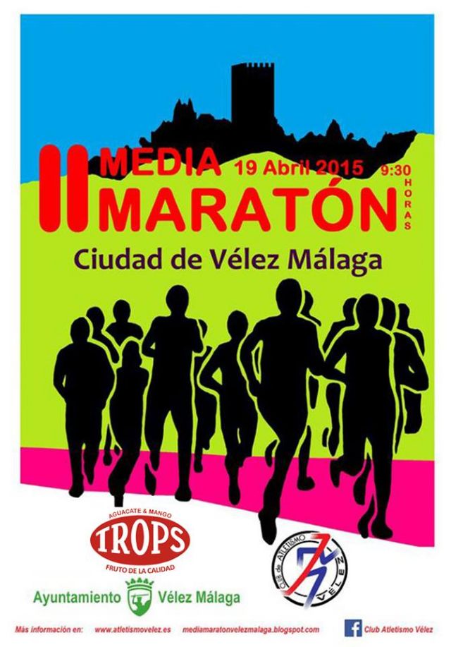 Cartel Media Maratón Vélez Málaga