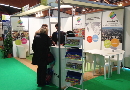 Stand de Mercabarna en la feria Medfel 2014